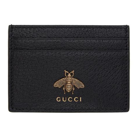 gucci bees card holder|Gucci card holder sale clearance.